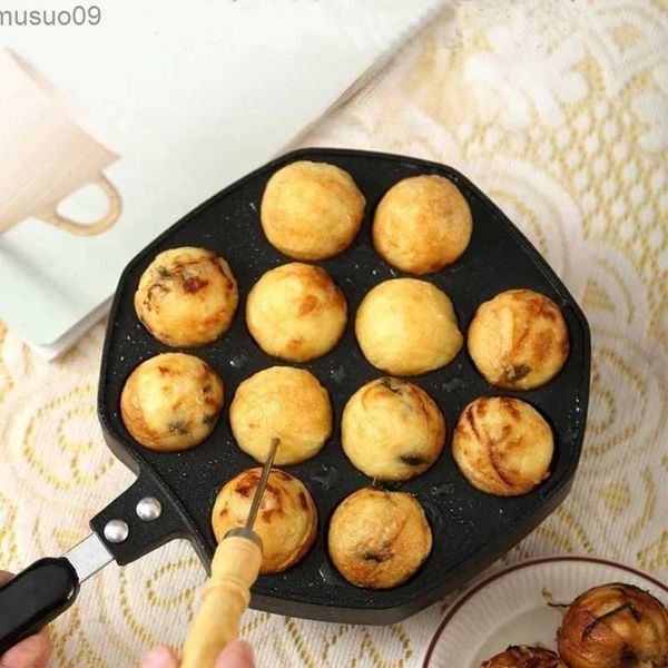 Plats de cuisson Pandes 12 chambres Takoyaki Ménage fait des outils de boulangerie de boulangerie Octopus Baking Tray Toolsl2403