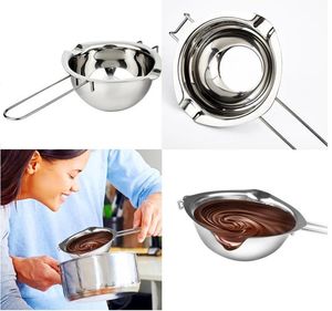 Gadgets de cuisson en acier inoxydable, Pot de fusion de chocolat, Double chaudière, bol de lait, beurre, bonbons, réchauffeur de pâtisserie, outils de cuisson SN6870