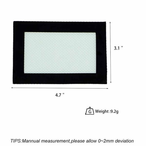 Tapis de cuisson tapis de silicone tapis de cire tampon de table tampons antiadhésifs outils de fumage pour tabac aux herbes sèches vert noir rectangle dabber outil smo310t