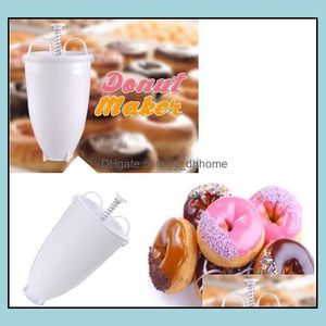 Cuisson Mods Ustensiles de cuisson Cuisine Bar à manger Maison Jardin Plastique Donut Maker Hine Moule DIY Outil Cuisine Pâtisserie Faire Cuire Guerre Dhflr