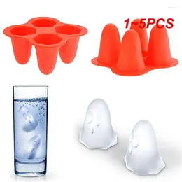 Moules de cuisson 1-5pcs Ghost Plateau Moule Verre à vin Décoration Funny Ice Cream Moule Silicone Chocolat Pudding Faire Bar