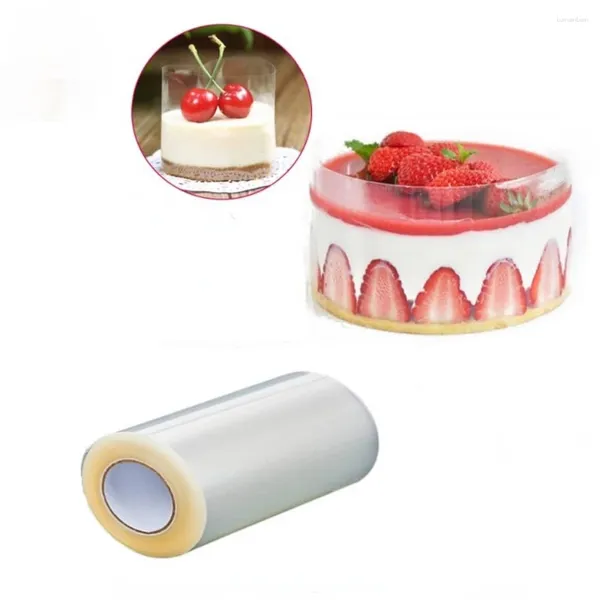 Moldes para hornear 1 Roll Cake Film envolvente de collar transparente Cocina MOUSSE CHOLOK SHAKETS Herramientas de masa de borde circundante