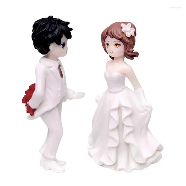 Moules de cuisson 1 Set Couple de mariage Figurine Romantique Mariée Marié Statue Gâteau Décor Proposition Personnages