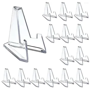 Moules de cuisson 10/20 PCS Affichage acrylique Stand Transparent triangle commémoratif Coin Watch Howder Rack expositions étagères décor