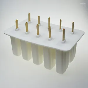 Moules de cuisson 10 compartiments chinois ancien style popsicle outils de fabrication de glace plateau de moule de crème