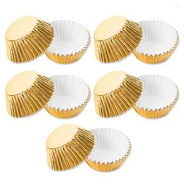 Bakvormen 100x cupcake papieren voeringen anti-aanbak muffinvormen voor thuiskeuken bakware benodigdheden is