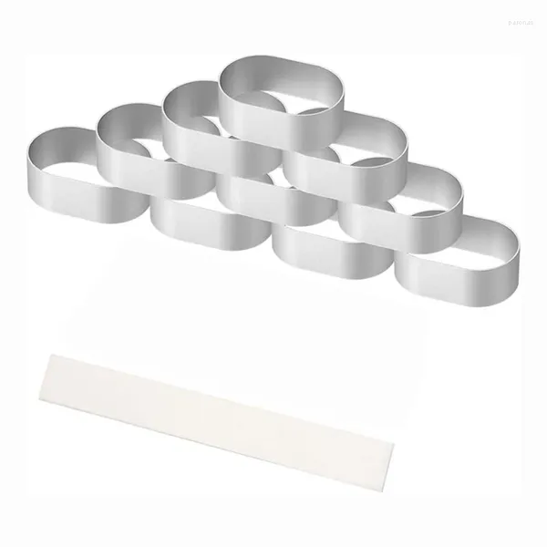 Moldes de cozimento 10pcs moldes de queijo liga de alumínio molde oval mousse pão bolo com 100pcs forro ferramenta de papel