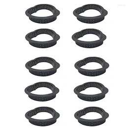 Moules de cuisson 10pcs coeur forme gâteau moule mousse cercle décoration outil dessert bricolage anneau perforé antiadhésif cuisson tarte