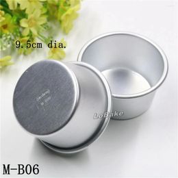 Bakvormen (10 stcs/perceel) nieuwste 9,5 cm bovendiameter kopje vorm aluminium legering taartjes cakevorm cupcake gereedschap cheesecake mallen keuken