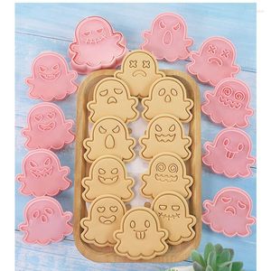 Bakvormen 10 Stks/set Cookie Cutters Halloween Decor Pompoen Ghost Type Biscuit Gebak Bakvormen Cookies Mallen Keuken Accessoires