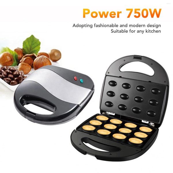 Moules de cuisson 12 Walnut Kookie Moule Maker non bâton Doublé à double face électrique Oreshki US Plug 110V