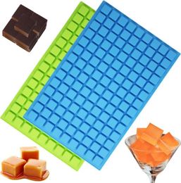 Formas de Assar 126 Formas de Gelo Quadrado Lattice Ferramentas Gelatina Forma de Silicone Forma de Festa Decoração de Bolo de Chocolate Bandeja de Cubos Doces Cozinha SN5112