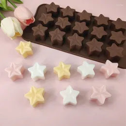 Moules à cuisson de 15 pièces à cinq pièces en silicone en silicone moule au chocolat créatif Jelly Christmas Candy bricolage