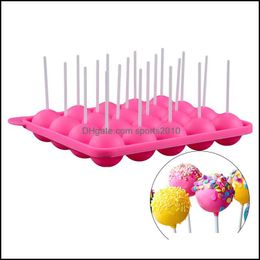 Bakvormen 1 pc 12/20 holes chocolade bal cupcake koekje snoep maker diy bakgereedschap sile pop lolly mold stick lade cake mod 1 dh7sk