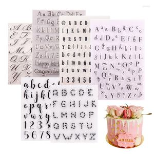 Bakvormen 1 st cake tool Letter alfabet cookie cutter embosser stamp plakkerig decoratie gereedschap fondant mal sugarcraft