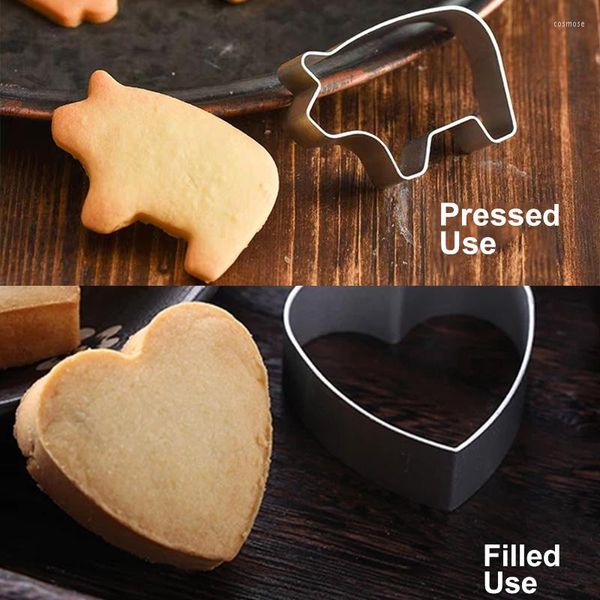 Bakvormen 1PC Kerst Keuken Decor Cookie Cutter Gereedschap Peperkoek Boom Vormige Xmas Biscuit Mold Christams Taart Decoreren Navidad