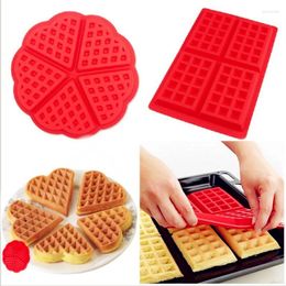 Moules de cuisson 1pc DIY Waffle Maker Silicone Moule de cuisine antiadhésive Cake Cake Makers pour le four