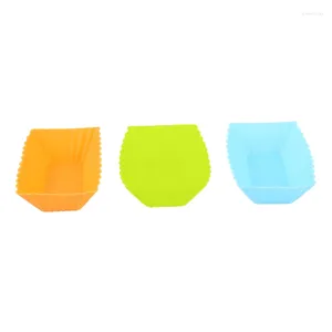 Bakvormen 1pc Siliconen Rechthoekige Herbruikbare Cakevormen Jelly Mold Cupcake Maker Muffin Cup Keuken Gebak Tool