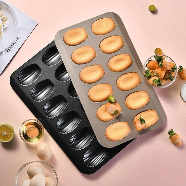 Moules de cuisson 1pc en acier inoxydable moule moule mini gâteau madeleine plateau biscuit non stic