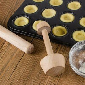 Moules de cuisson 1PC en bois oeuf tarte fond moule Double tête bricolage inviolable moule cuisine pâtisserie Cupcake gâteaux outils