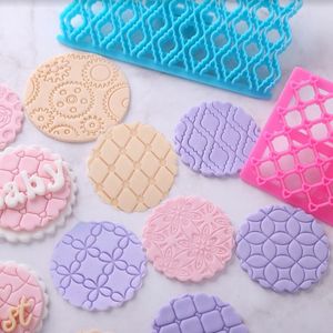 Bakvormen 1Pcs Baby Shower Party Cookie Mold Fondant Icing Embosser Cutter Biscuit Embossing Stempel Cake Decorating Tool 230809