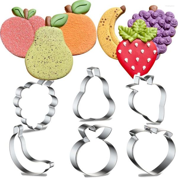 Moules de cuisson 1 pièces Fruits Cookie moules cerise pomme fraise Biscuit coupe-pain pour été fête d'anniversaire approvisionnement outils de bricolage