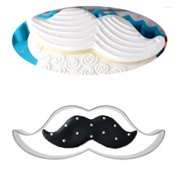 Moules de cuisson 1pcs Moustache Beard Décoration de mariage Décoration COCHIES MOULONS METAL Patisserie Repostéria Pâte biscuit moule Fondant Gâteau