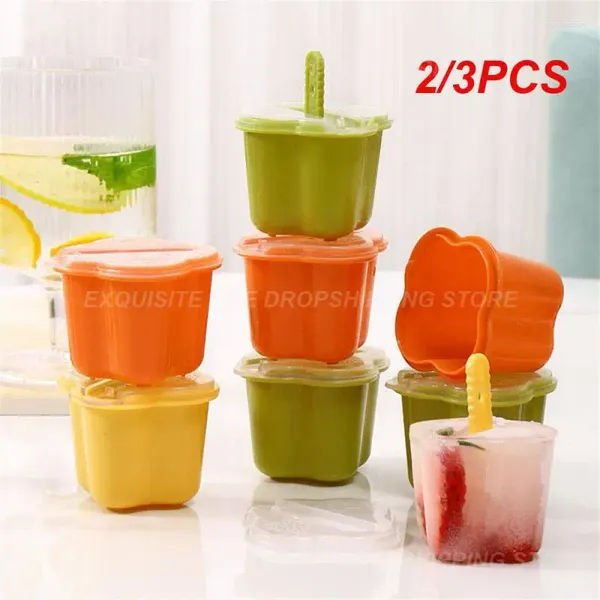 Moldes para hornear 2/3 unids paleta verano 5 cm verde / amarillo / naranja suministros de fiesta molde grande accesorios de cocina de chocolate