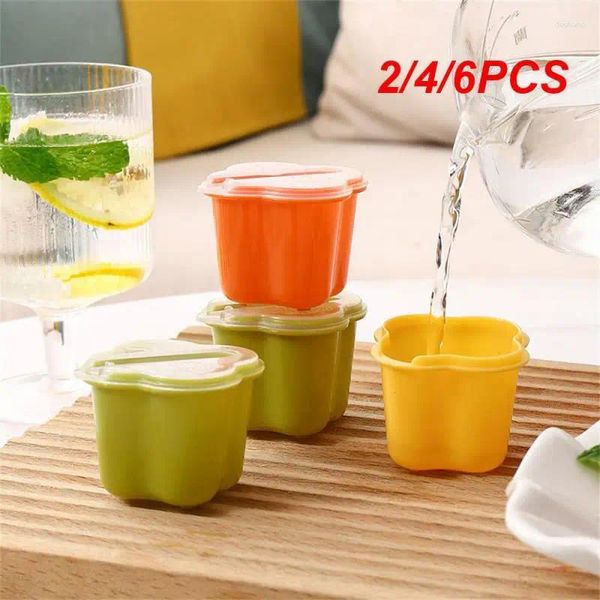 Moldes para hornear 2/4/6pcs celosía de hielo verde/amarillo/naranja herramientas mini caseras accesorios de cocina grandes colapas de 5 cm creativo