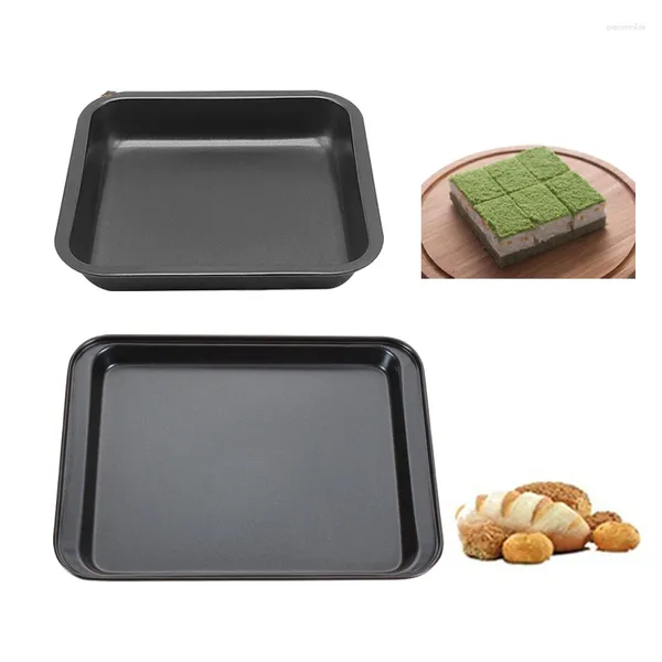 Moules de cuisson 2 tailles Pan à gâteau carré 9,5x7 8x8 pouces en acier en acier mini-panoramiques premium