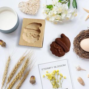 Bakvormen 2023 houten koekje snijster mal press 3d cake embossinggereedschap roosbloem peperkoek koekje bakkerij bakkerij