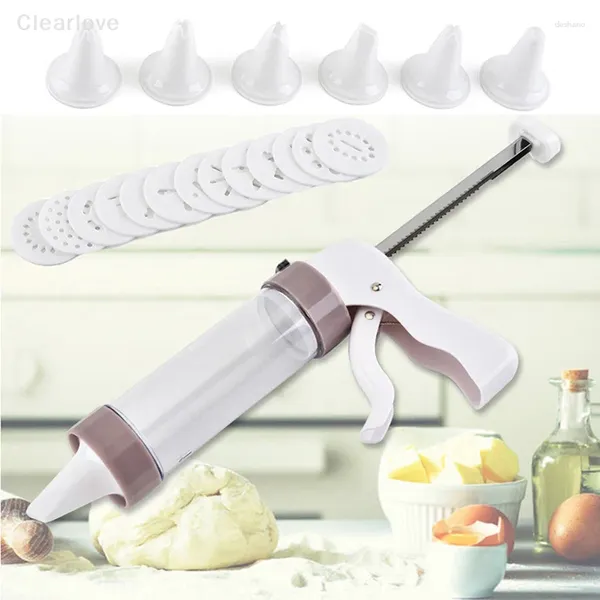 Moules de cuisson 20pcs Cookie Press Making Gun Biscuits Gâteau Moule Set Faire Machine