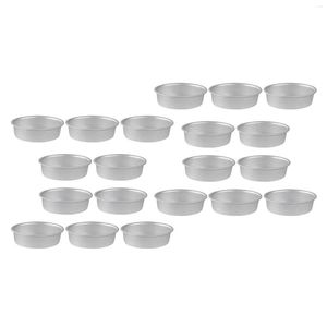 Bakken Mallen 20 Stuks Mini Ovale Ei Vorm Aluminium Metalen Kaas Pan Cakevorm Brood Schimmel Taart Houder pudding Jelly Tin