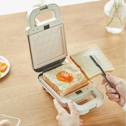 Moules de cuisson 220V ménage électrique sandwich fabricant antiadhésif petit-déjeuner gaufrier pot rose / rouge couleur disponible