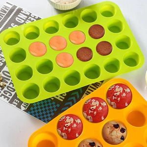 Bakvormen 2 stks cake mallen anti-aanbak siliconen muffin pan bpa gratis 24 cupcake lade veilig veelzijdig voor eenvoudig losgelaten vaatwasser