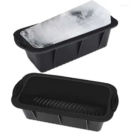 Moules de cuisson 2pcs extra larges moules de moule de bloc de glace pour le bain froid ou le plateau de refroidisseurs