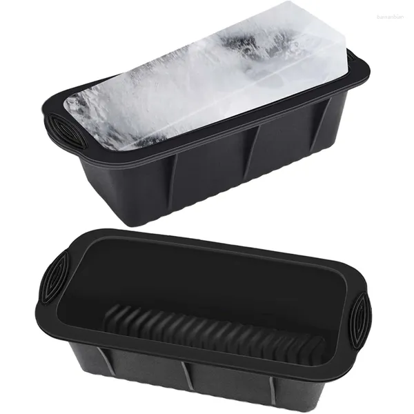 Moldes para hornear 2 unids moldes de molde de bloque de hielo extra grande para baño inmersión fría o bandeja de enfriadores