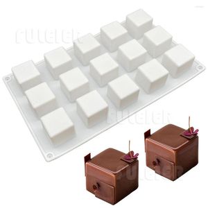 Bakvormen 3,5 cm kubusvorm siliconen cake mal diy vierkante gebakvorm schimmel pan dessert cheesecake truffel jelly brownie bakware