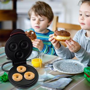 Moules de cuisson 3 cavités Mini Donut Maker Machine 3D DIY Cookies Chocolats Gâteaux Moule Multiuse Dessert Casting Cuisine Gadgets Électriques