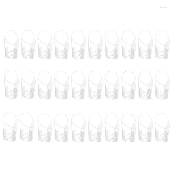 Moldes para hornear 30 piezas 80 ml mini tazas de pastel de bisel desechables budín jalea mousse taza