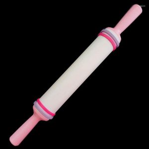 Moldes para hornear 36 cm Rolling Pin Antiadherente Glide Fondant Cake Dough Roller Decoración Artesanía Herramienta de cocina