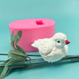 Moules de cuisson 3D oiseaux décoratifs et pigeons blancs moule en silicone bricolage outils de cuisine colle dégoulinant ornements de gypse