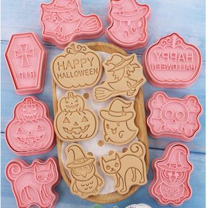 Moules de cuisson 3D Halloween citrouille emporte-pièces outils de décoration de gâteau moules timbre Biscuit Cutter accessoires 231019