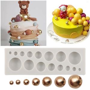 Bakvormen 3D Halfrond Parel Bal Siliconen Cakevorm Snoep Fondant Chocolade Mallen DIY Keuken Koken Decoreren Gereedschappen