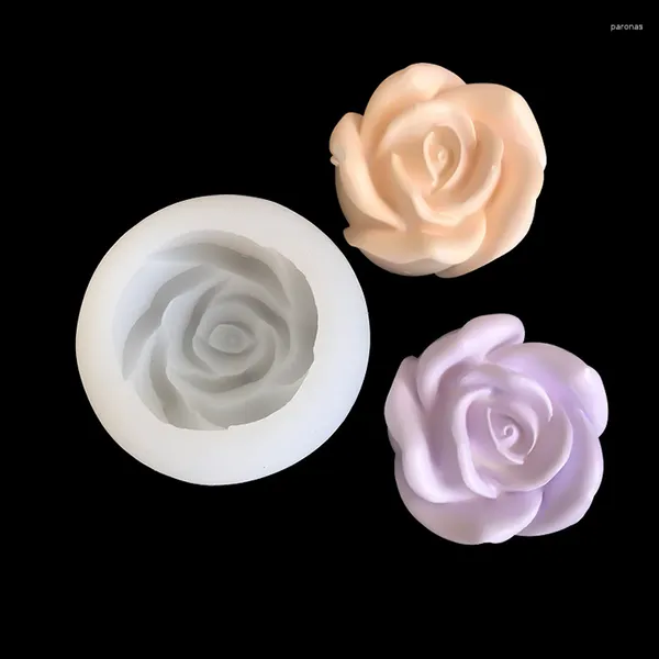 Moules de cuisson 3D grande forme de fleur Silicone bougie moule époxy bricolage à la main bougies en plâtre décorer cuisine gâteau outils chocolat moule