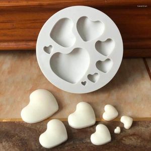 Moules de cuisson 3d Love Heart Forme décorative Moule de silicone bisant Bookie Chocolate Moule de bonbon CAL CADDDING DIY TOUR