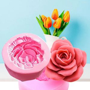 Moules de cuisson 3D Rose Fleur Silicone Gâteau Moules Cupcake Gelée Bonbons Chocolat Fondant Décoration Outil