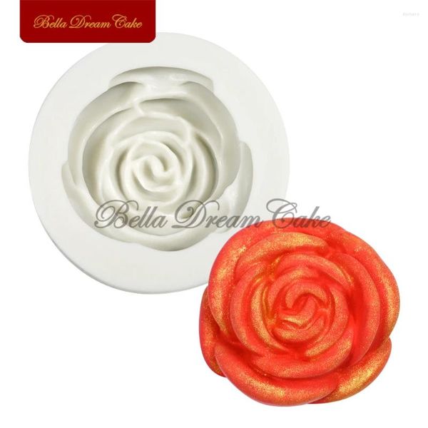 Moules de cuisson 3D Rose Fleur Silicone Moule Saint Valentin Fondant Chocolat Moule DIY Bougie Modèle Gâteau Décoration Outils Cuisine Cuisson