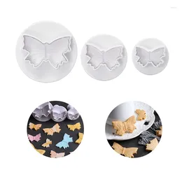 Moules de cuisson 3pc Coucheurs de biscuits papillons biscuit gâteau fondant sucre