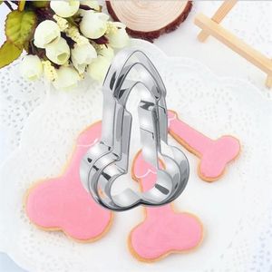 Moules de cuisson 3pcs / Set Adulte Sexy Pénis Forme Cookie Cutter Pour Biscuit Moule Fondant Gâteau Décoration Métal Cuisine Outil Anniversaire P3105